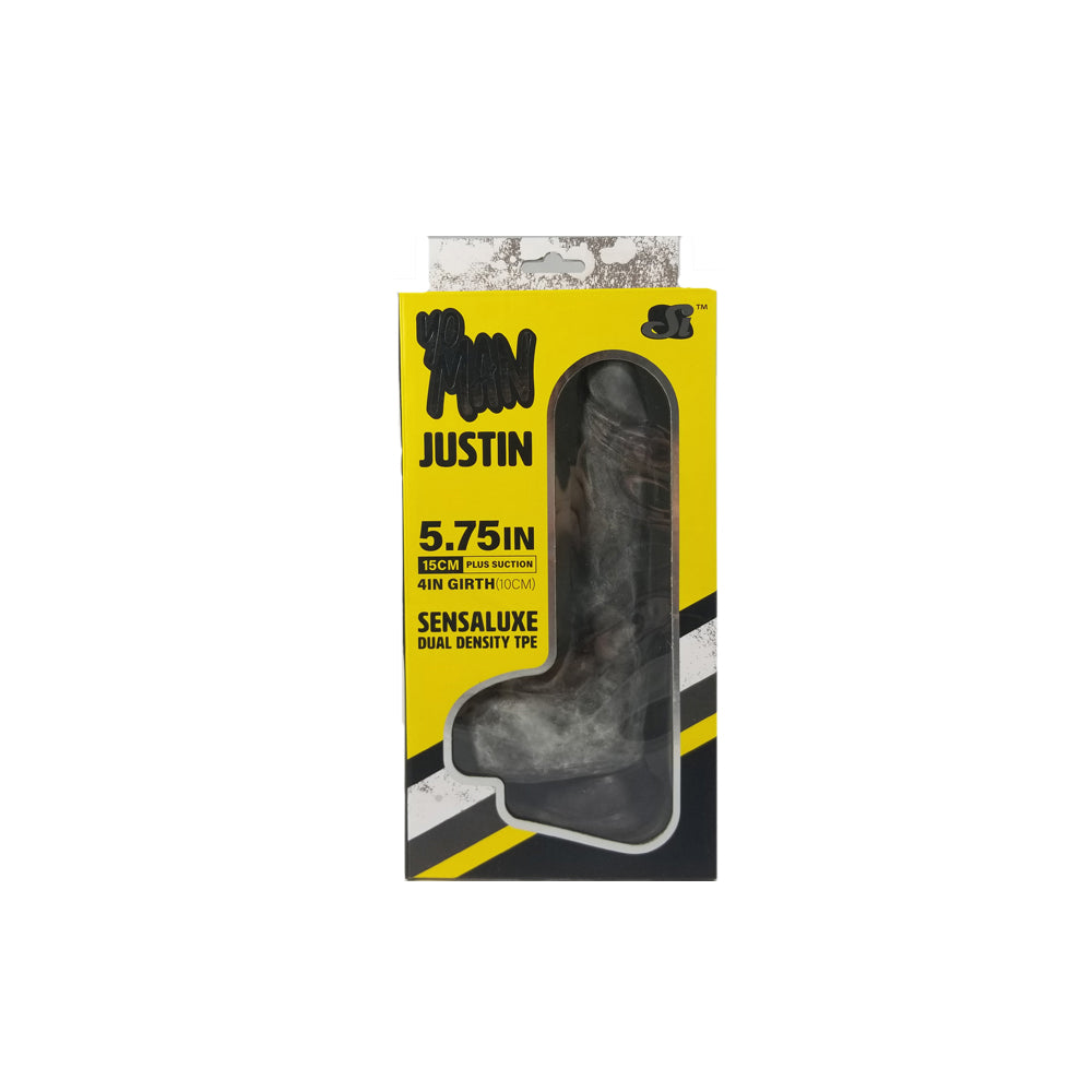 Yo Man Justin 5.75" Chocolate | 752875208035 | Discreet Personal Wellness