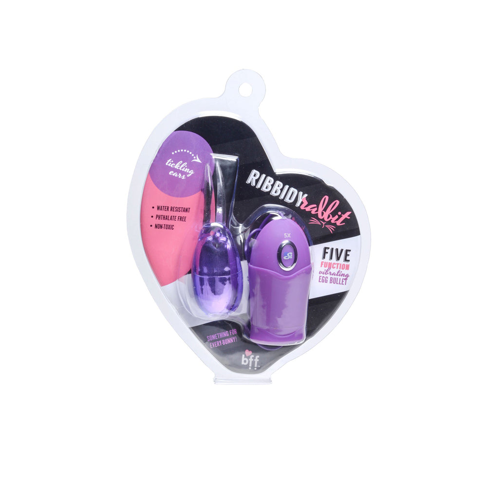 Ribbidy Rabbit Egg Bullet Purple | 752875623012 | Discreet Personal Wellness