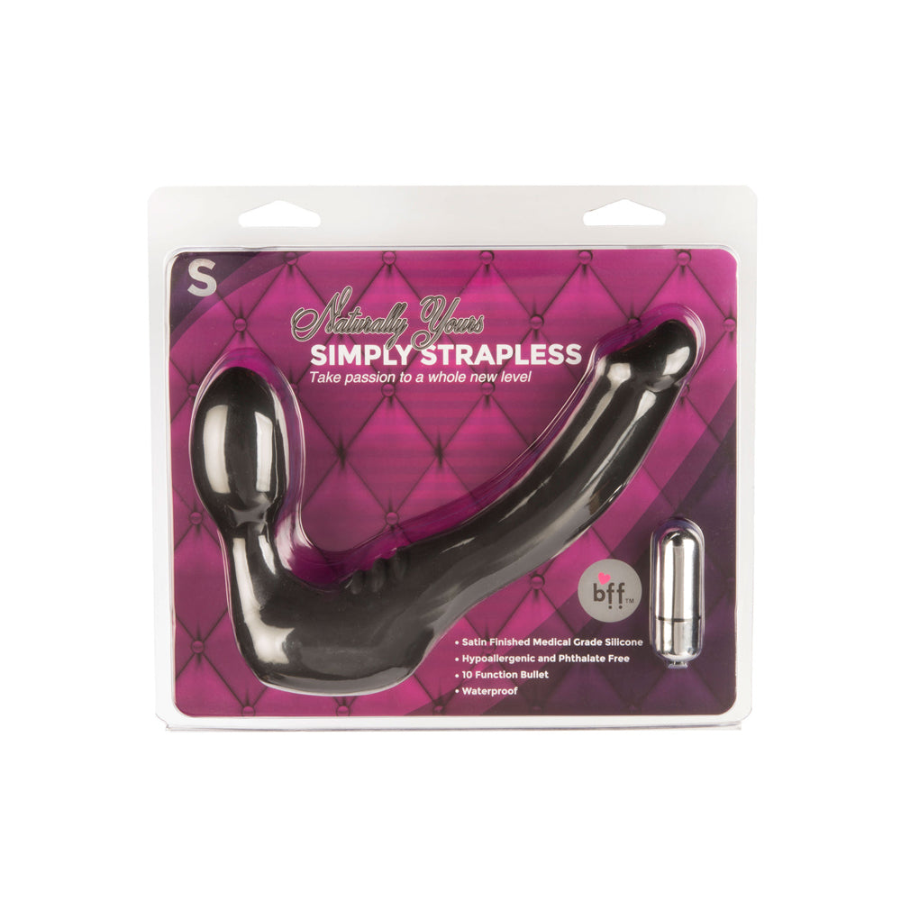 Simply Strapless Small Black | 752875624019 | Discreet Personal Wellness