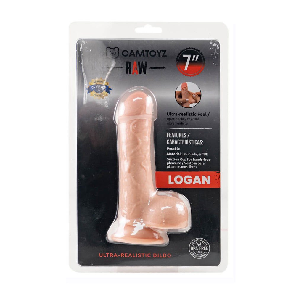 Ultra Realistic Raw Logan 7" Dildo | 7707674731256 | Discreet Personal Wellness