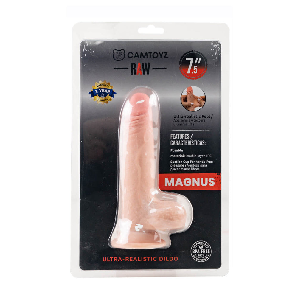 Ultra Realistic Raw Magnus 7.5" Dildo | 7707674737630 | Discreet Personal Wellness