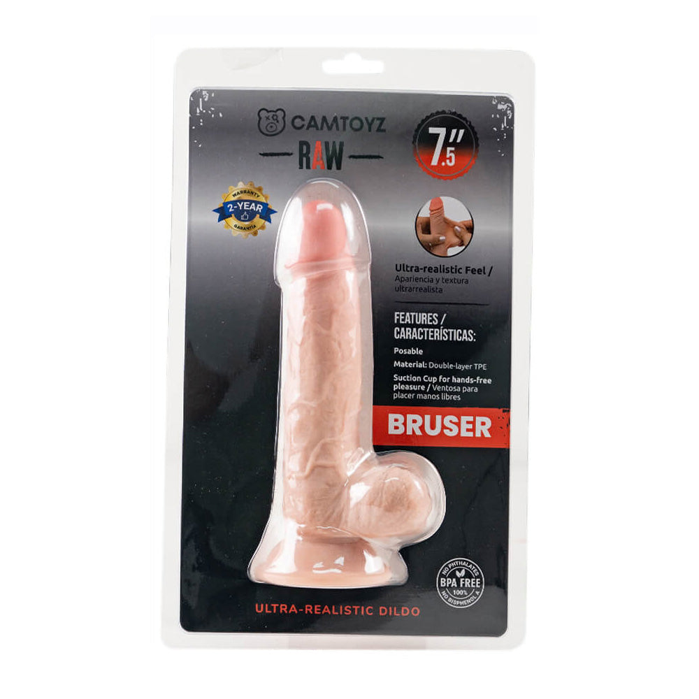 Ultra Realistic Raw Bruser 7.5" Dildo | 7707674739399 | Discreet Personal Wellness