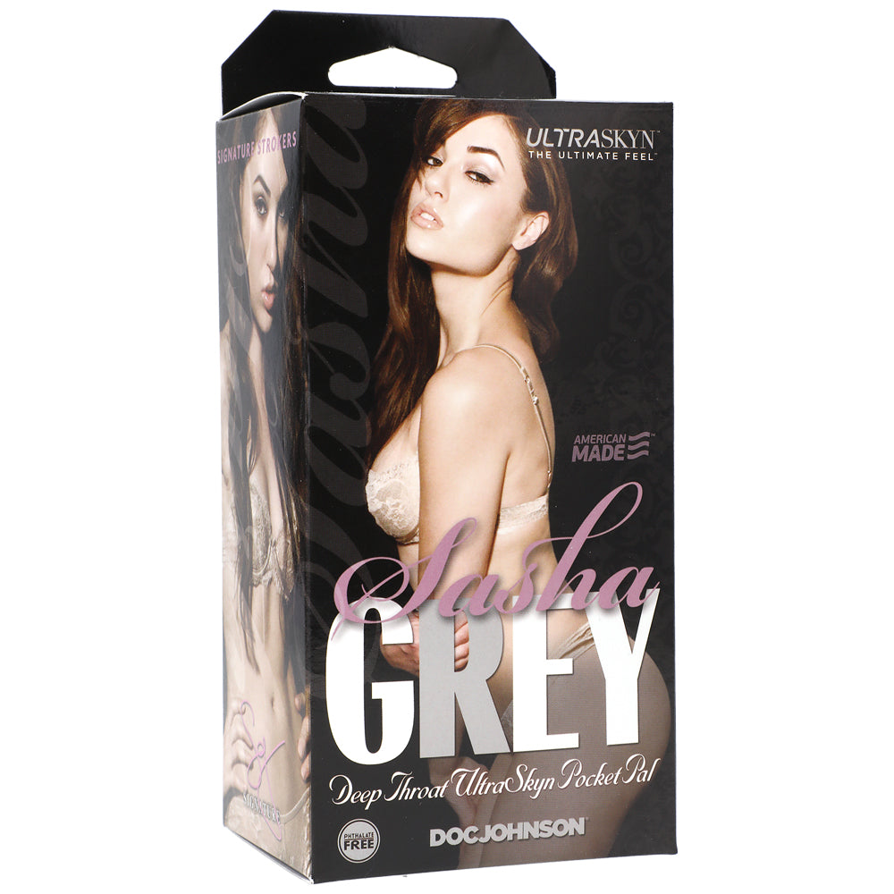 Signature Strokers Sasha Grey - ULTRASKYN Deep Oral Pocket Pal Vanilla | 782421006846 | Discreet Personal Wellness