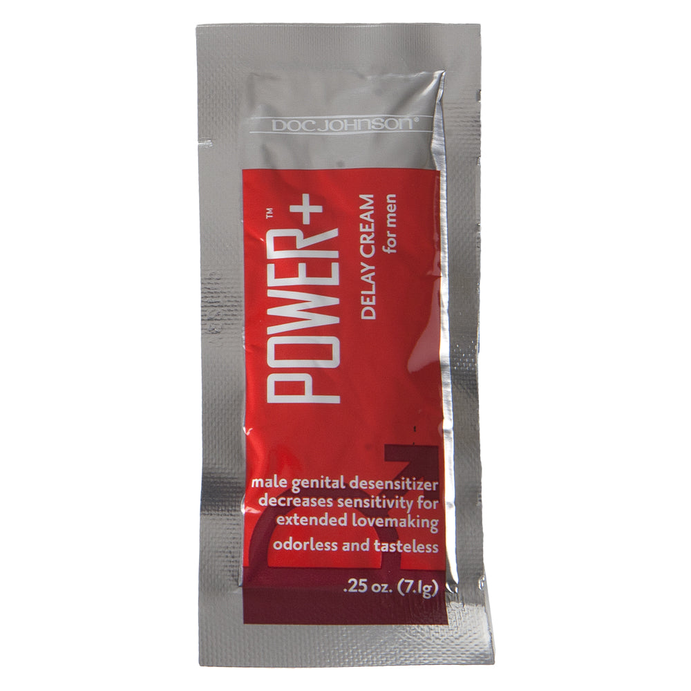 Intimate Enhancements Power+ Delay Cream Fishbowl Refill (48 Piece) Pillow Paks | 782421007676 | Discreet Personal Wellness