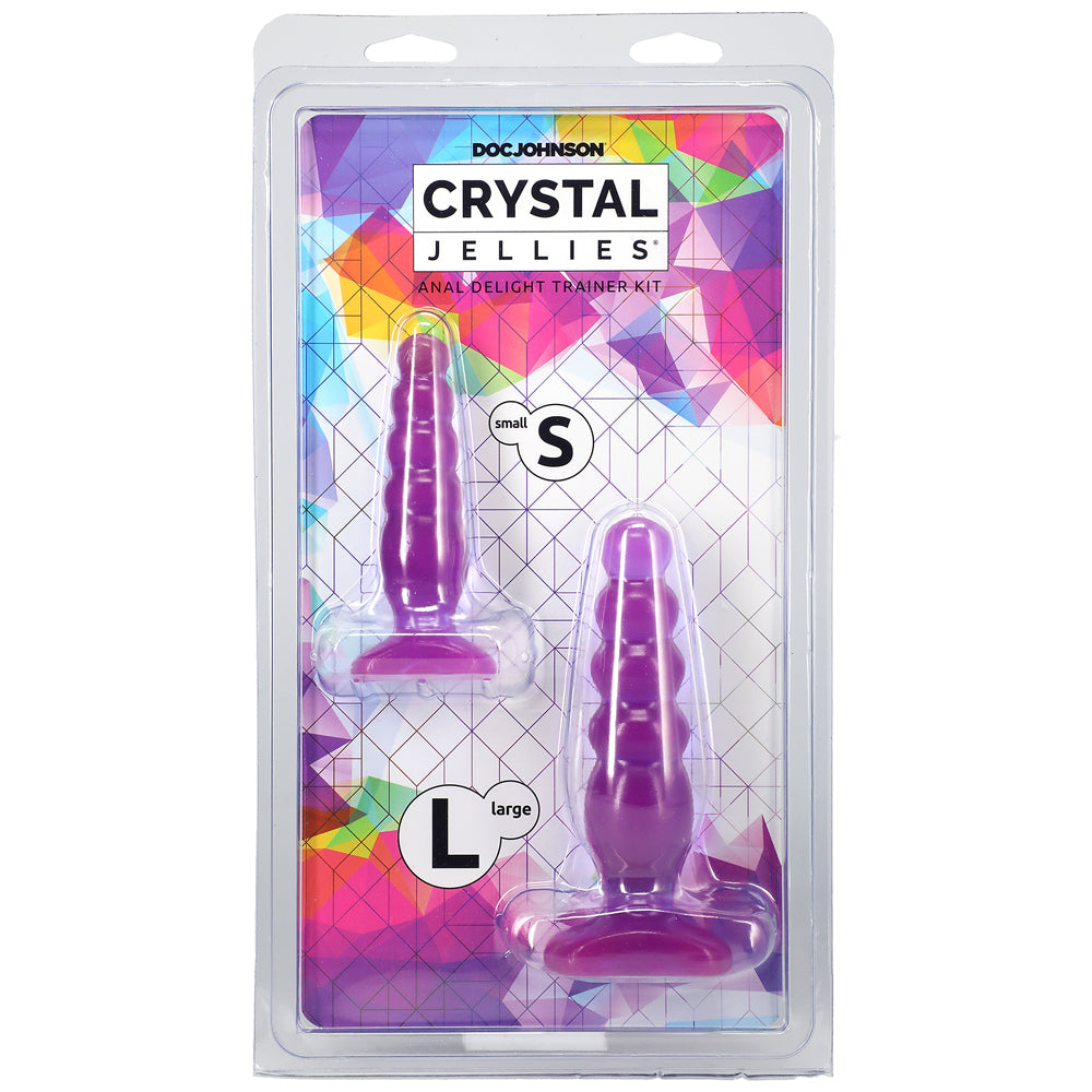 Crystal Jellies Anal Delight Trainer Kit Purple | 782421016524 | Discreet Personal Wellness