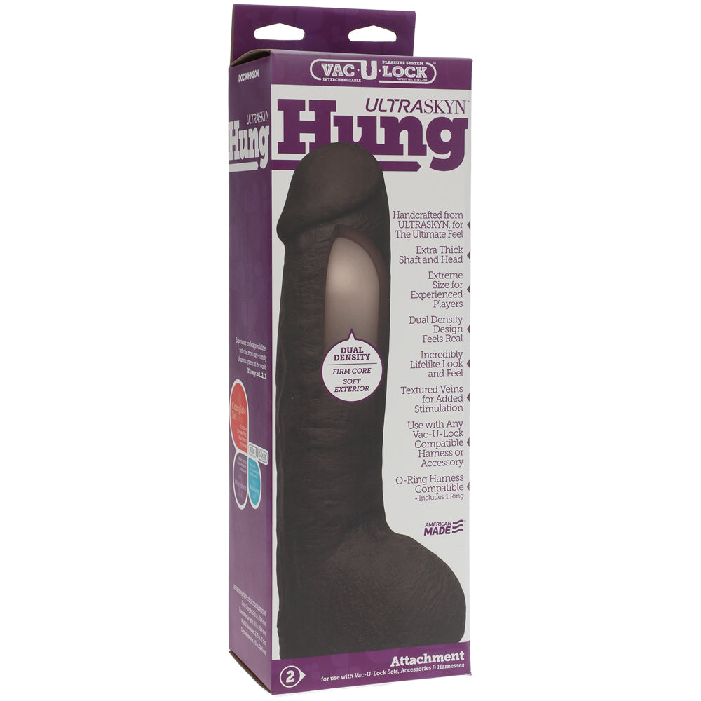 Vac-U-Lock - ULTRASKYN Hung - Chocolate | 782421021863 | Discreet Personal Wellness