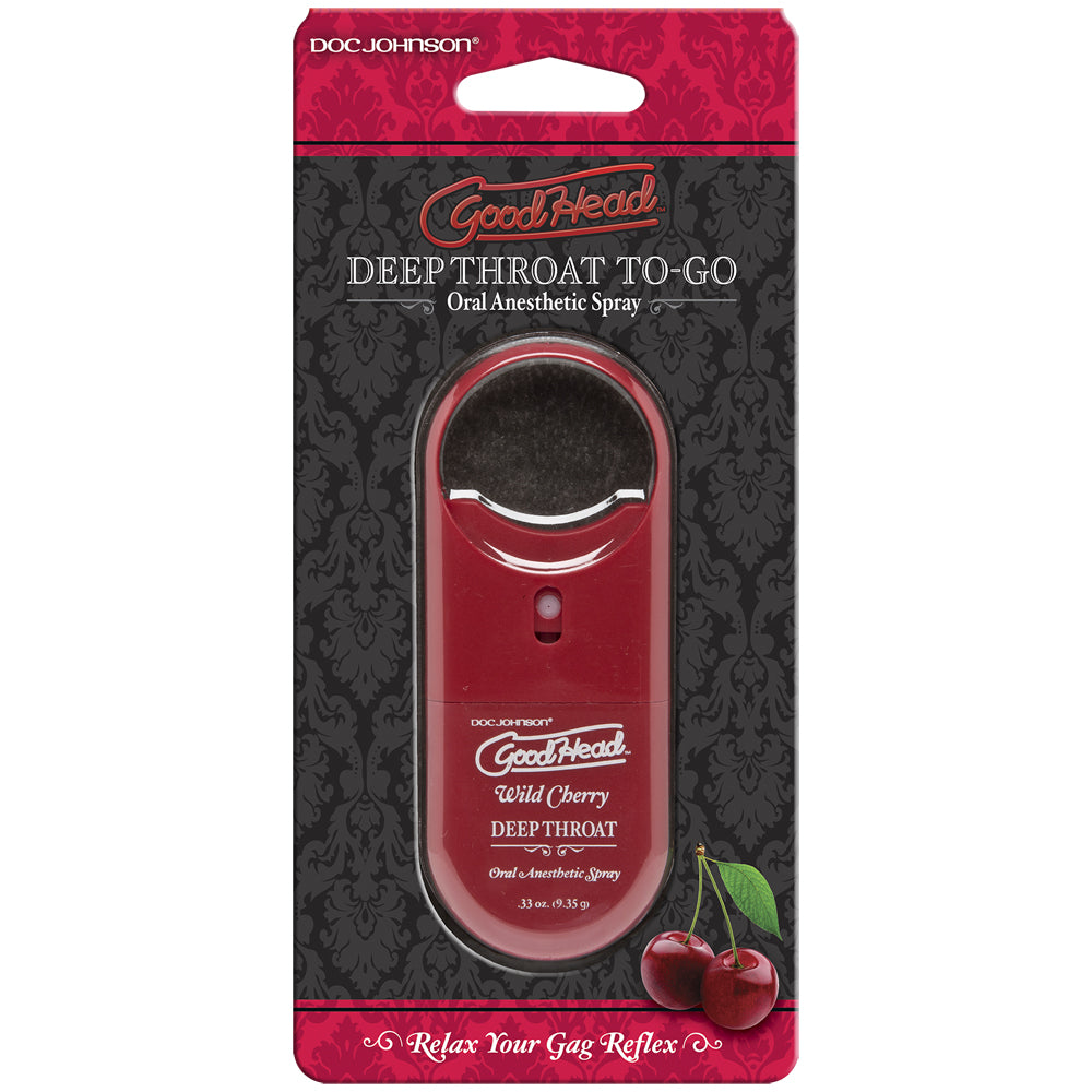 Goodhead Deep Oral Spray To-Go &ndash; Wild Cherry - .33 oz. | 782421026646 | Discreet Personal Wellness