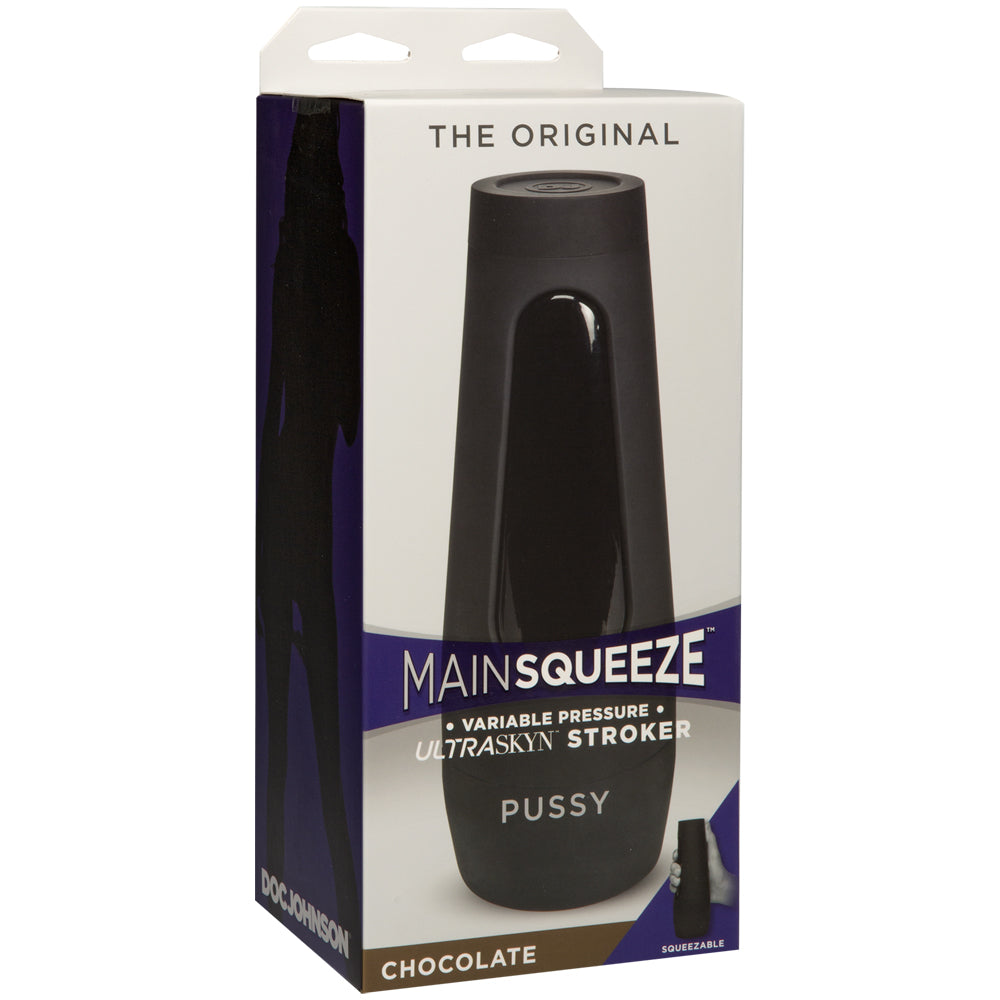 Main Squeeze The Original ULTRASKYN Stroker Vagina Chocolate | 782421063429 | Discreet Personal Wellness