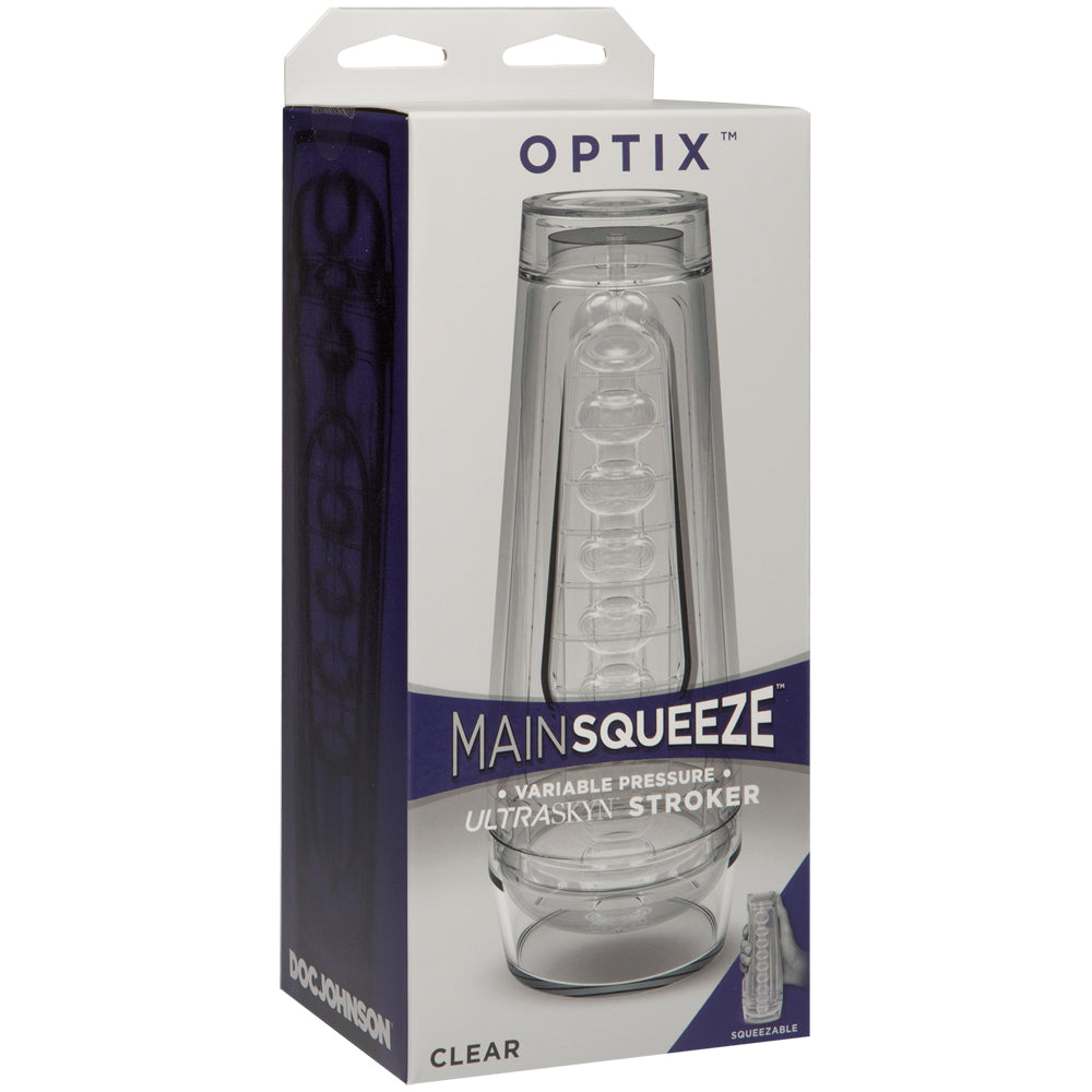 Main Squeeze Optix ULTRASKYN Stroker Crystal | 782421064389 | Discreet Personal Wellness
