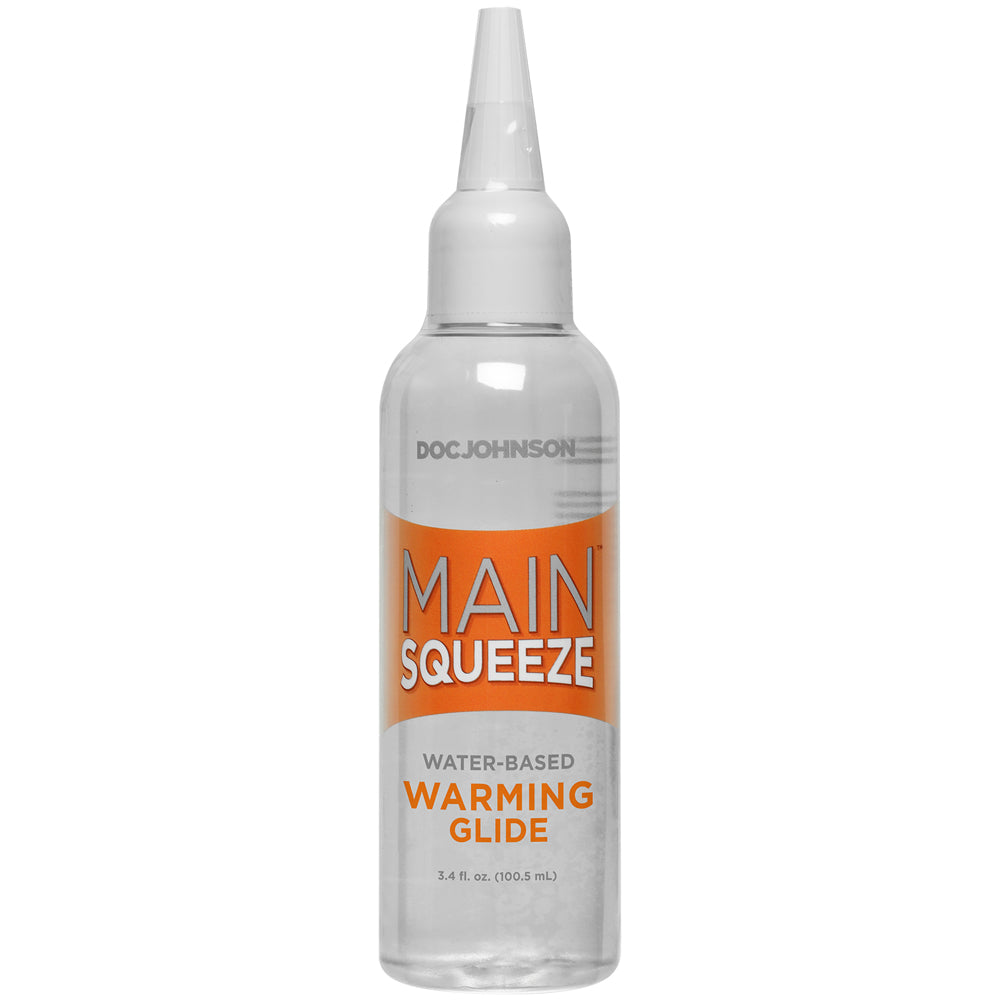 Main Squeeze Warming Water-Based Lubricant 3.4 oz. | 782421065942 | Discreet Personal Wellness