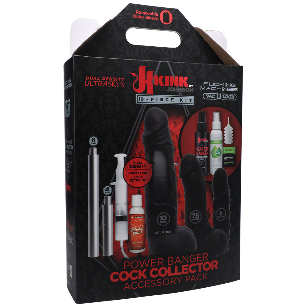Kink Power Banger Penis Collector Accessory Pack 10 Piece Kit | 782421067311 | Discreet Personal Wellness