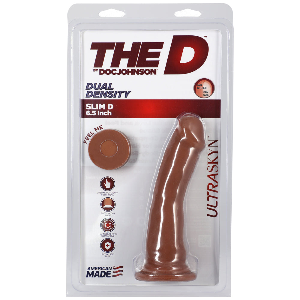 The D Slim D 6.5" Ultraskyn Caramel | 782421069544 | Discreet Personal Wellness
