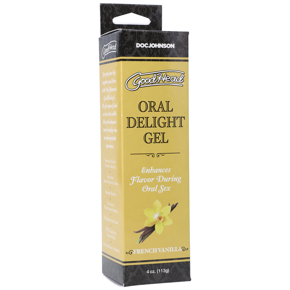 Goodhead Oral Delight Gel French Vanilla 4 oz. Tube | 782421069599 | Discreet Personal Wellness