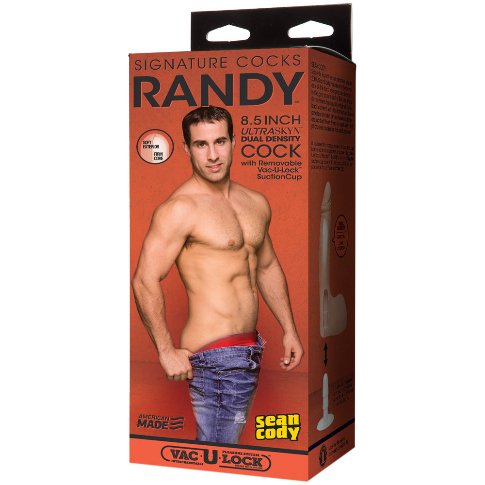 Randy 8.5" Ultraskyn Penis With Removable Vac-U-Lock Suction Cup | 782421073398 | Discreet Personal Wellness