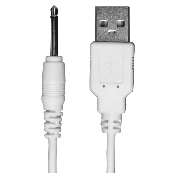 USB Pin Charger Cord (Ivibe Select Collection) White | 782421075019 | Discreet Personal Wellness