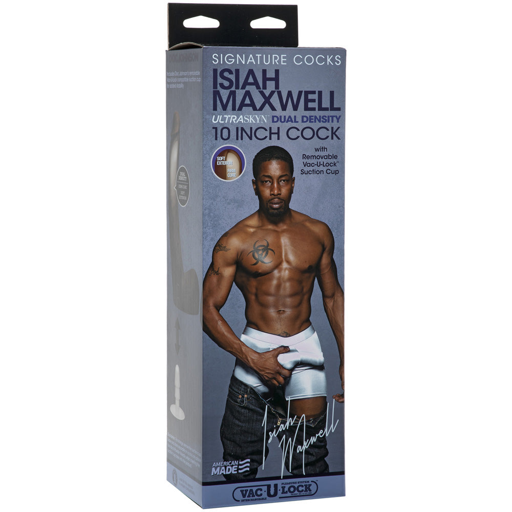 Signature Penis Isiah Maxwell 10" Ultraskyn Penis With Removable Vac-U-Lock Suction Cup | 782421075217 | Discreet Personal Wellness