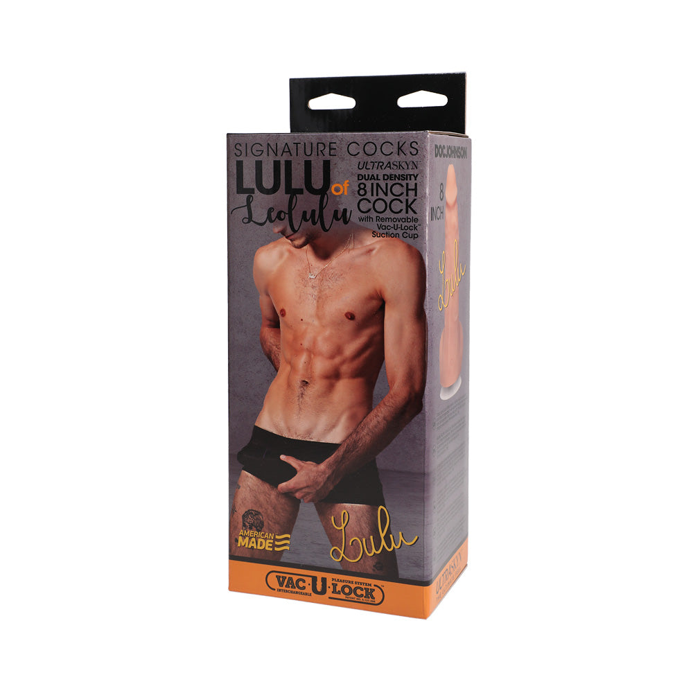 Signature Penis Lulu Of Leolulu 8" Ultraskyn Penis With Removable Vac-U-Lock Suction Cup | 782421077846 | Discreet Personal Wellness