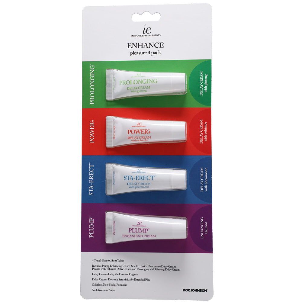 Intimate Enhancements Enhance Pleasure 4-Pack | 782421079147 | Discreet Personal Wellness