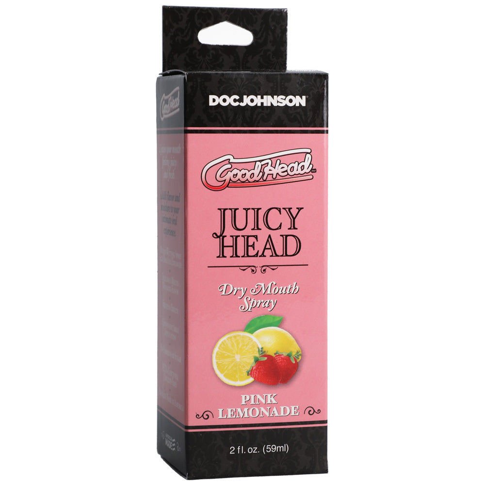 GoodHead Juicy Head Dry Mouth Spray Pink Lemonade 2 oz. | 782421080594 | Discreet Personal Wellness