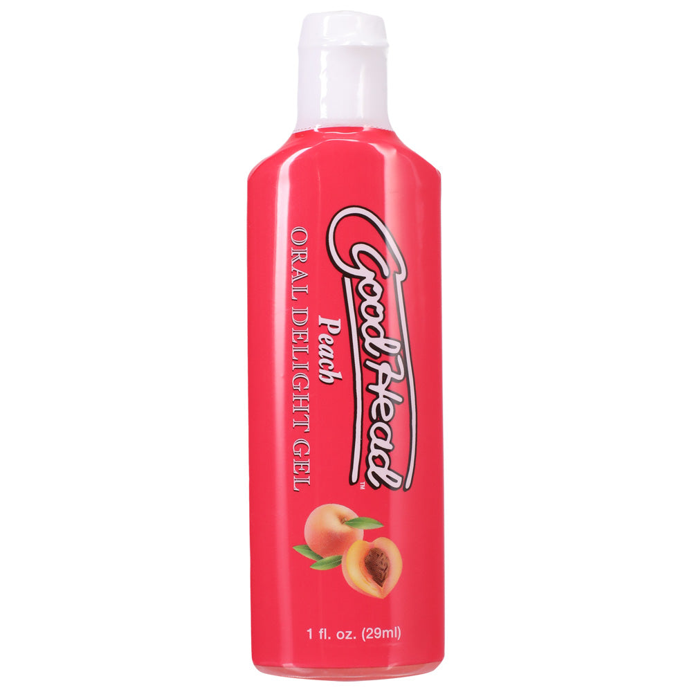 Goodhead Oral Delight Gel Peach 1 oz. | 782421082475 | Discreet Personal Wellness