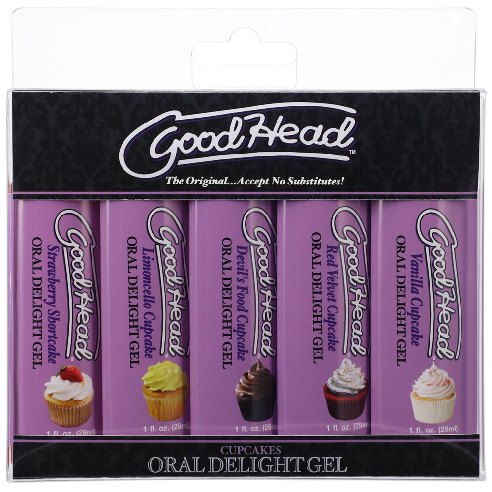 Goodhead Oral Delight Gel Cupcakes 5Pk 1 oz. | 782421083212 | Discreet Personal Wellness