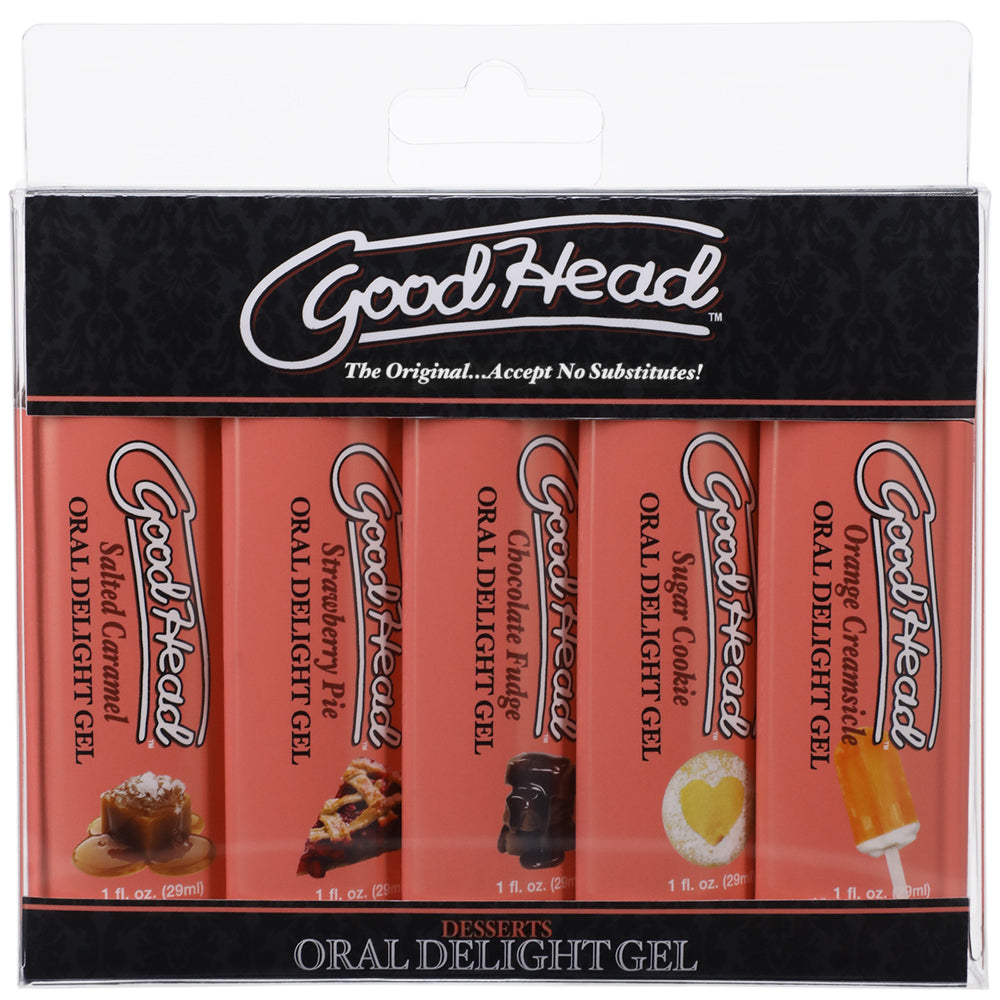 Goodhead Oral Delight Gel Desserts 5Pk 1 oz. | 782421083229 | Discreet Personal Wellness