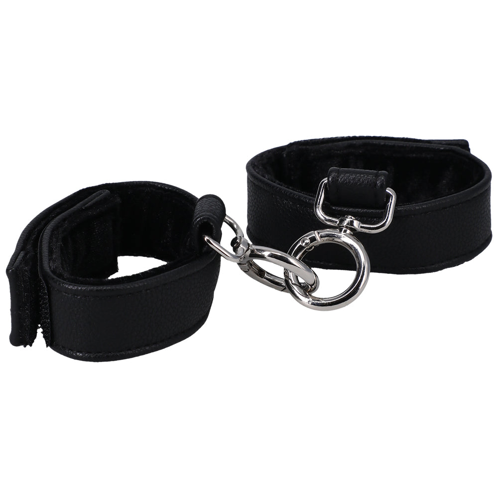 Handcuffs In A Bag Black | 782421084233 | Discreet Personal Wellness