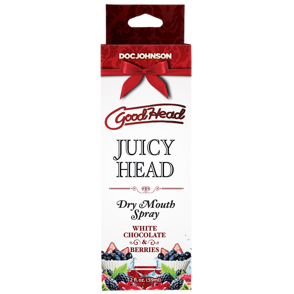 Goodhead Juicy Head Dry Mouth Spray White Chocolate & Berries 2 oz | 782421085421 | Discreet Personal Wellness