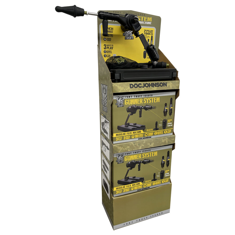 Fort Troff Ft Gunner 3-In-1 fun Machine Corrugated Display | 782421086503 | Discreet Personal Wellness