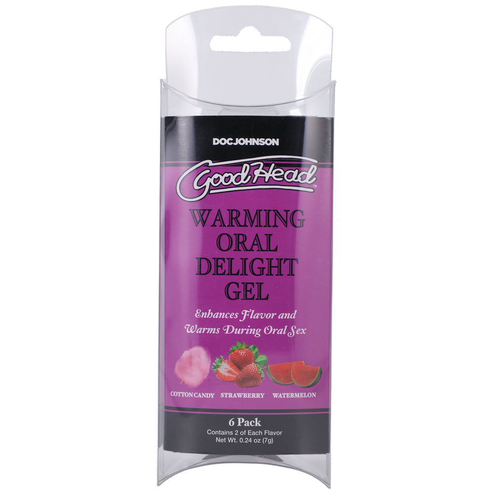 Goodhead Warming Head Oral Delight Gel 6 Pack 0.24 oz. | 782421086770 | Discreet Personal Wellness