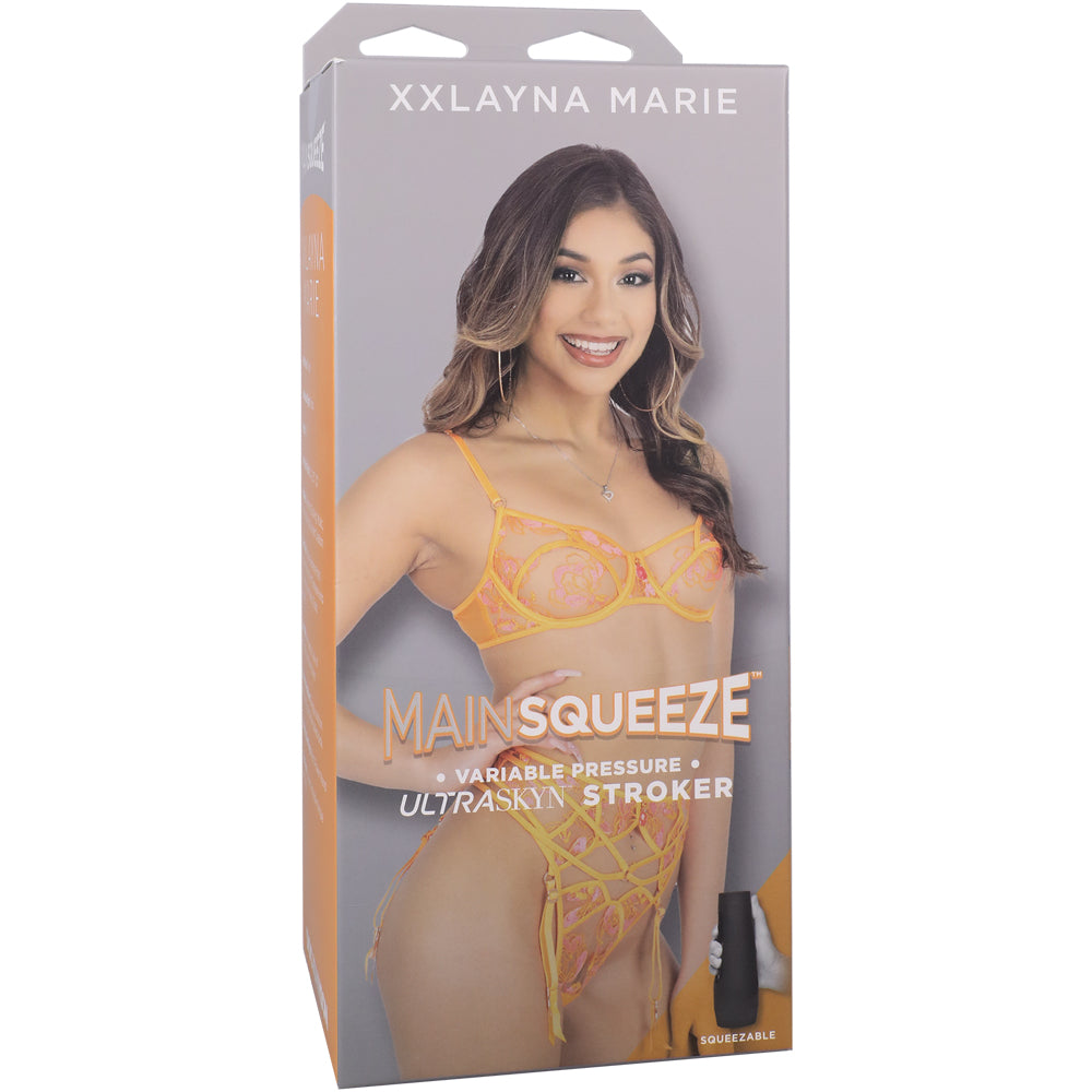 Main Squeeze Xxlayna Marie Ultraskyn Stroker Vagina Caramel | 782421086961 | Discreet Personal Wellness