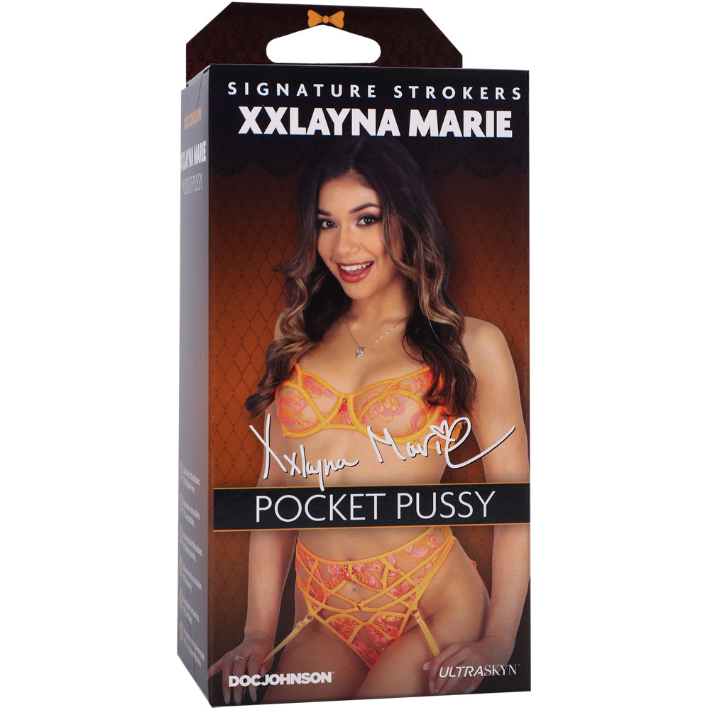 Signature Strokers Xxlayna Marie Ultraskyn Pocket Vagina Caramel | 782421087050 | Discreet Personal Wellness