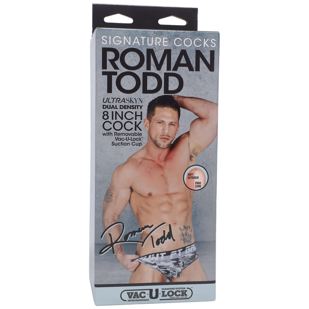 Signature Penis Roman Todd 8" Ultraskyn Penis With Removable Vac-U-Lock Suction Cup Vanilla | 782421087548 | Discreet Personal Wellness