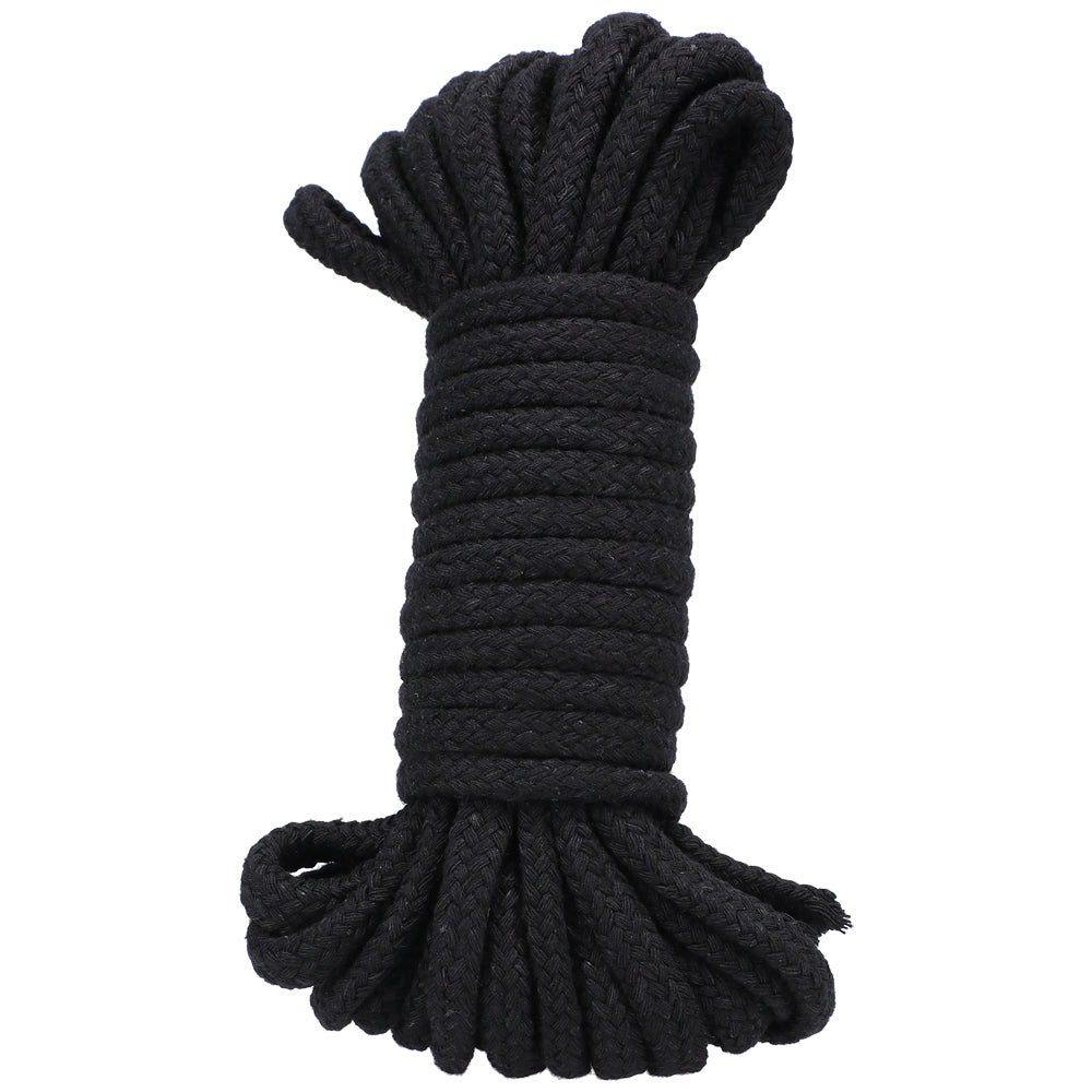 Cotton Rope In A Bag 32 Feet Black | 782421087746 | Discreet Personal Wellness