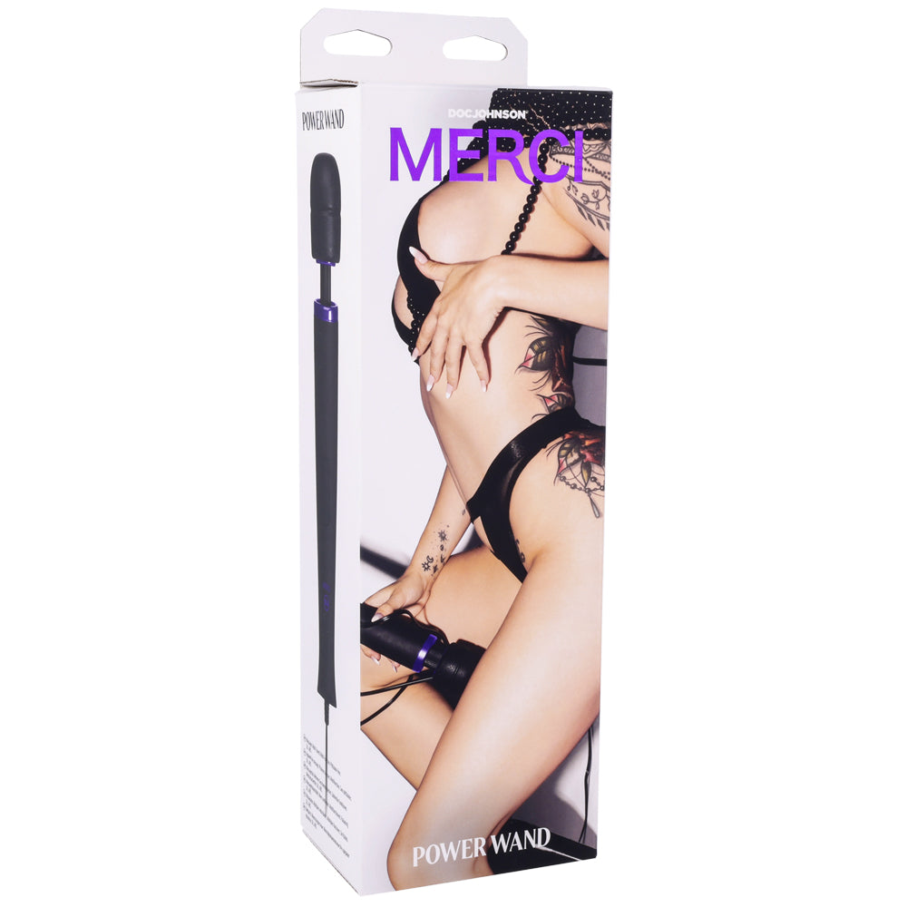 Merci Power Wand Ultra-Powerful Silicone Wand Massager | 782421088385 | Discreet Personal Wellness