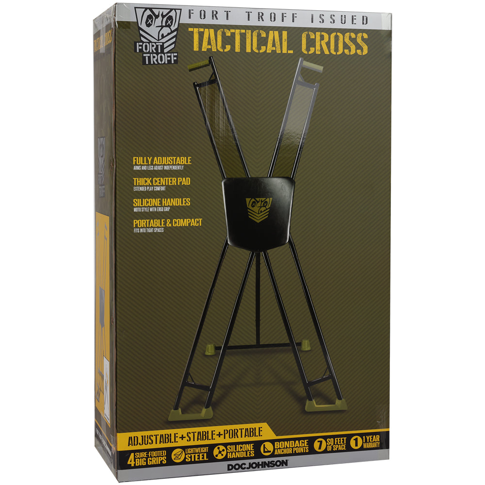 Fort Troff Tactical Cross Black/Green | 782421093266 | Discreet Personal Wellness