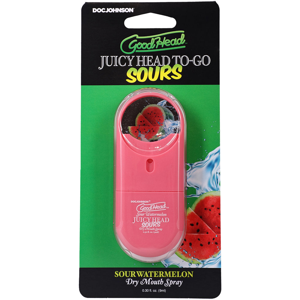 Goodhead Juicy Head Dry Mouth Spray To-Go Sour Watermelon 0.30 oz. | 782421093464 | Discreet Personal Wellness