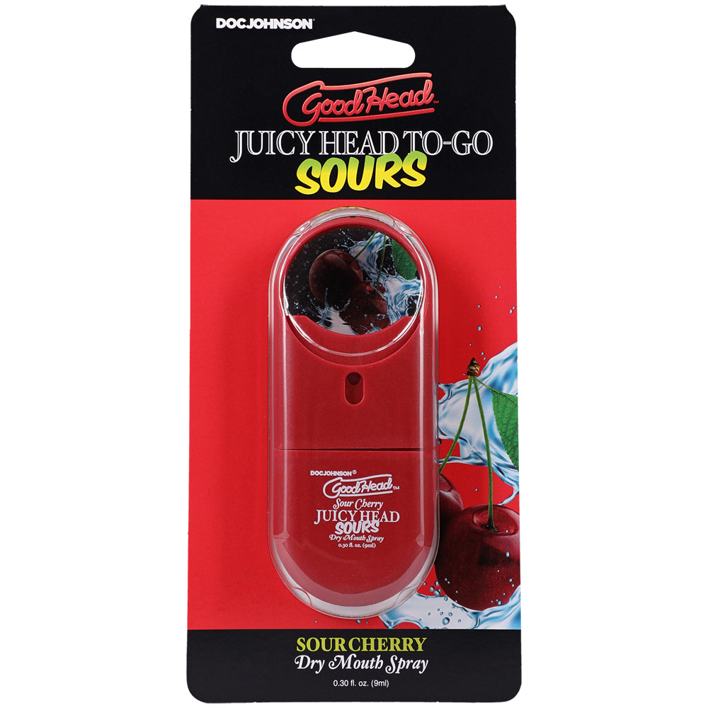 Goodhead Juicy Head Dry Mouth Spray To-Go Sour Cherry 0.30 oz. | 782421093495 | Discreet Personal Wellness