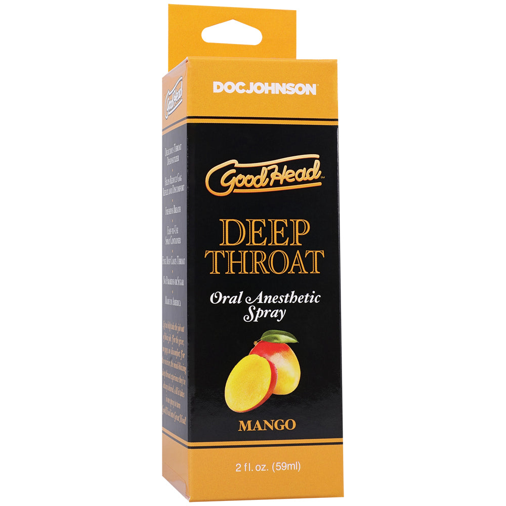 Goodhead Deep Oral Spray Mango 2 oz. | 782421094485 | Discreet Personal Wellness