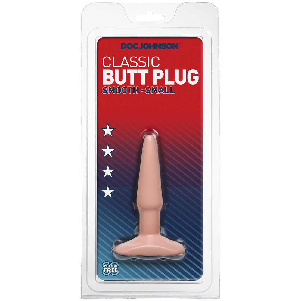 Classic Butt Plug - Smooth - Small White | 782421109806 | Discreet Personal Wellness