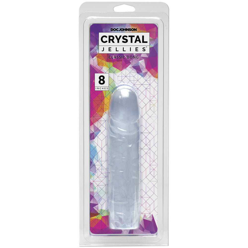 Crystal Jellies - 8" Classic Penis Clear | 782421123307 | Discreet Personal Wellness