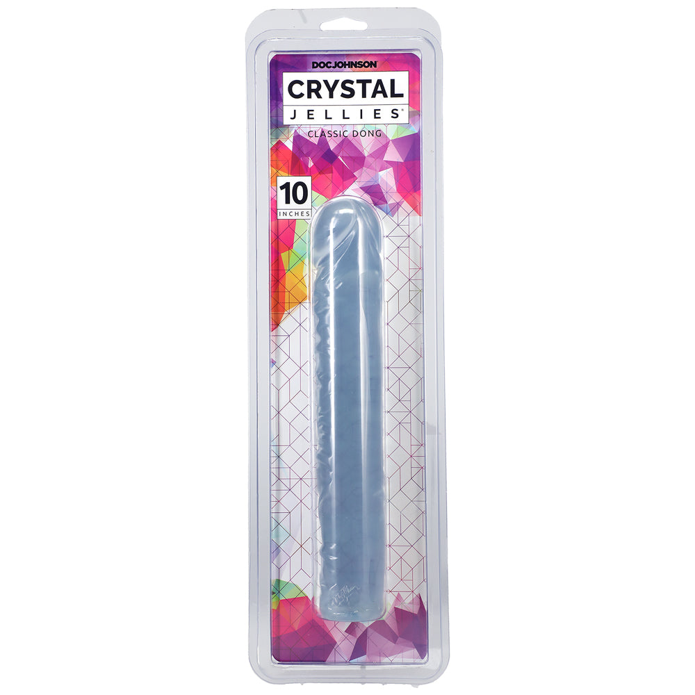 Crystal Jellies - 10" Classic Penis Clear | 782421123703 | Discreet Personal Wellness