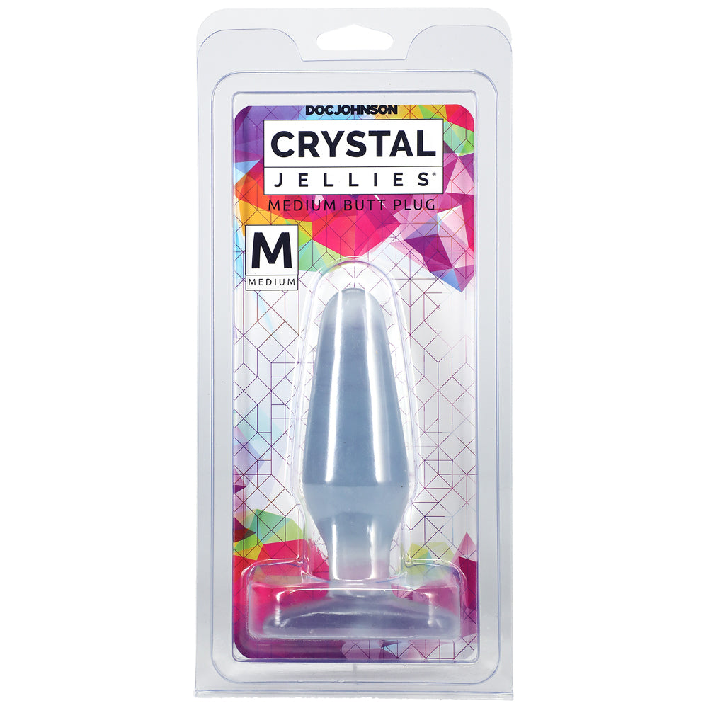 Crystal Jellies - Medium Butt Plug Clear | 782421125509 | Discreet Personal Wellness