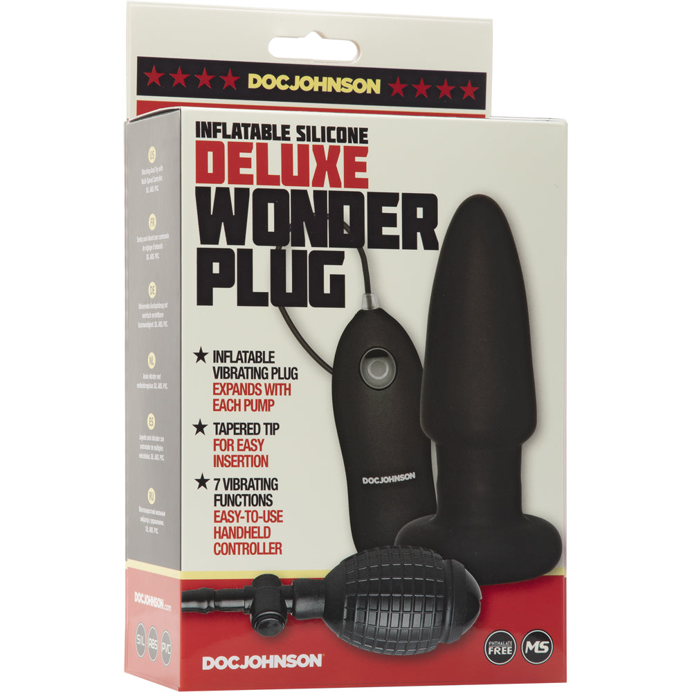 Deluxe Wonder - Butt Plug Black | 782421442903 | Discreet Personal Wellness