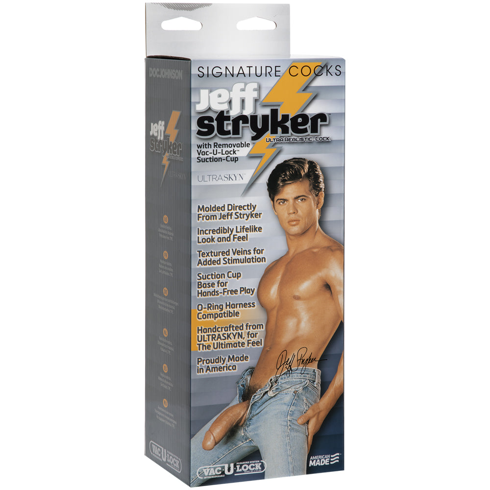 Signature Penis - Jeff Stryker ULTRASKYN Realistic Penis with Removable Vac-U-Lock Suction Cup - Vanilla | 782421507008 | Discreet Personal Wellness