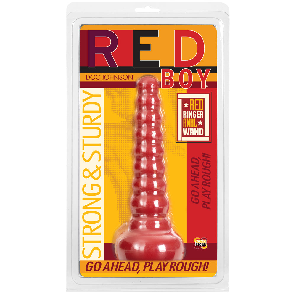 Red Boy - Butt Plug - Red Ringer Anal Wand Red | 782421589202 | Discreet Personal Wellness