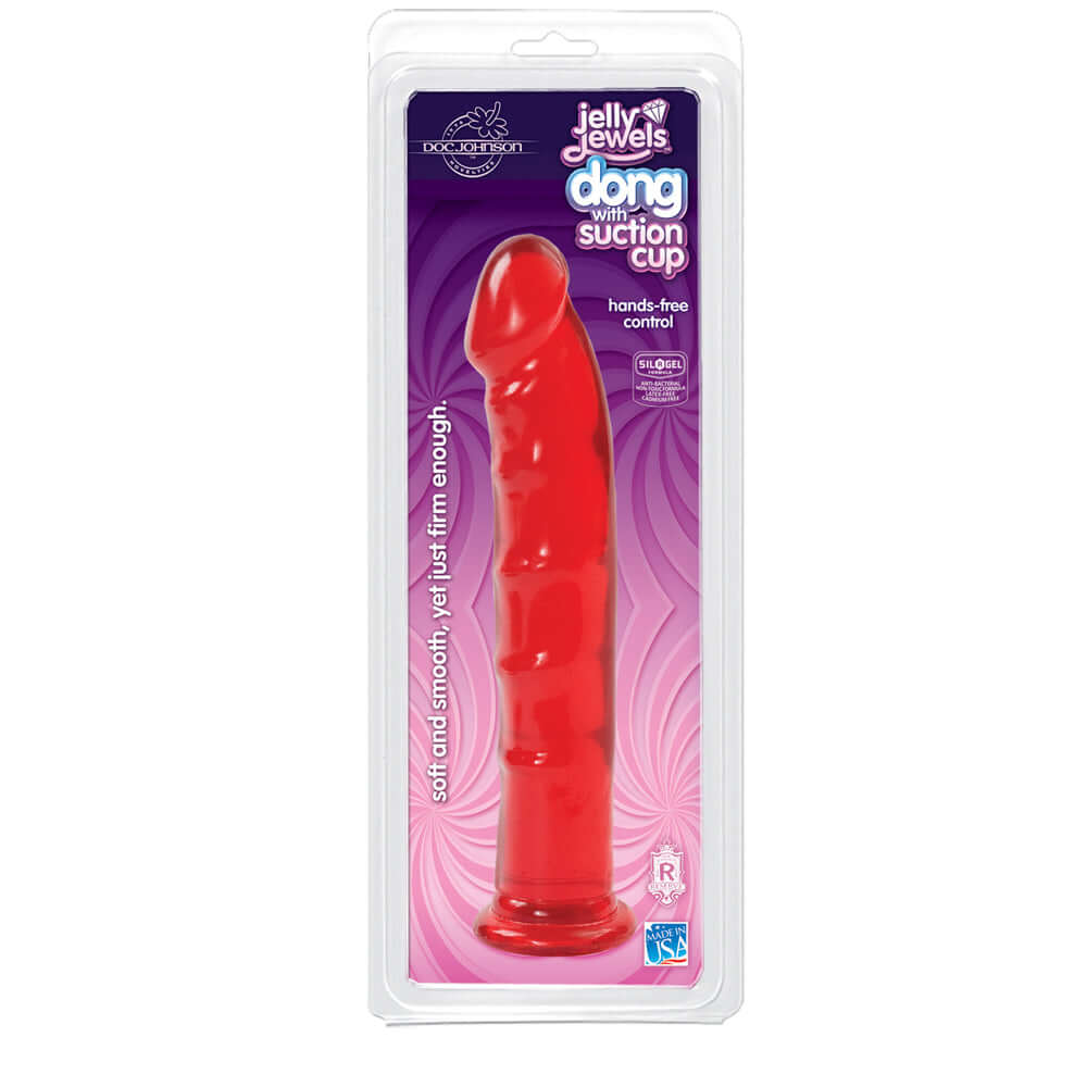 Jelly Jewels - Penis With Suction Cup Ruby | 782421800017 | Discreet Personal Wellness