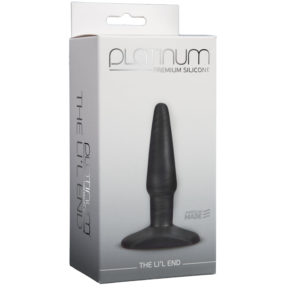 Platinum Premium Silicone - The Li'L End Charcoal | 782421917715 | Discreet Personal Wellness