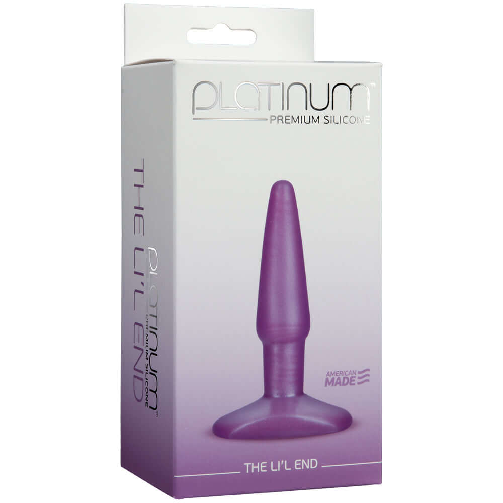 Platinum Premium Silicone - The Li'L End Purple | 782421917913 | Discreet Personal Wellness
