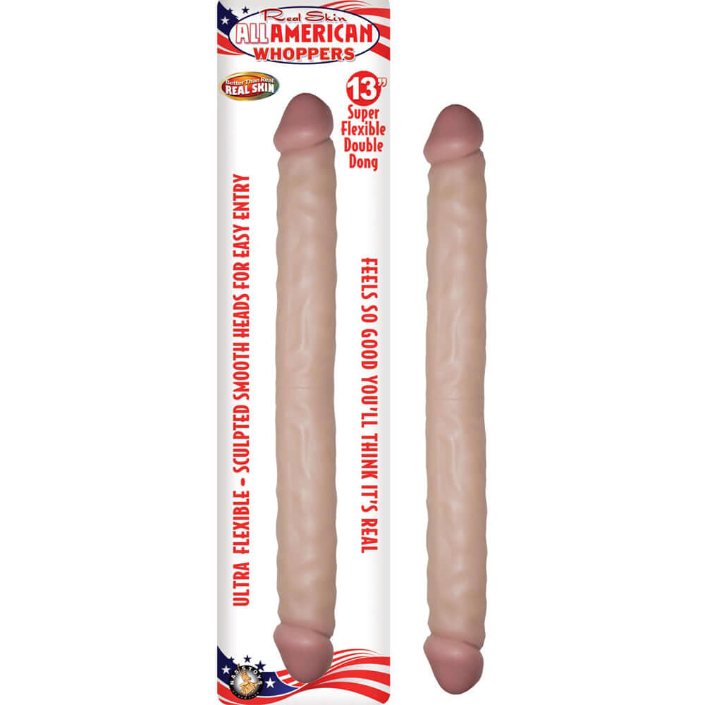 All American Whoppers 13" Double Penis Flesh | 782631225808 | Discreet Personal Wellness